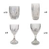 (44 Pc) Baccarat Style Crystal Glassware