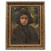 GERMÁN GEDOVIUS (MEXICO, 1867 - 1937) RETRATO DE DAMA Oil on canvas Signed and referred 23.4 x 18.1" (59.5 x 46 cm)