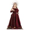 VIRGEN DOLOROSA MEXICO, 20TH CENTURY Wood carving; articulated arms and glass eyes. includes halo. 27.5" (70 cm) tall