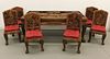 LG Chinese Relief Carved Dining Set