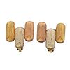 Mario Buccellati Tri-Tone 18k Gold Earrings 