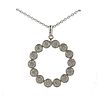 Gurhan Delicate Open Circle 18k Gold Diamond Pendant Necklace