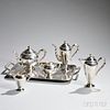 Six-piece Chinese Export Silver Tea and Coffee Service
