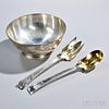 Three Pieces of Tiffany Sterling Silver Tableware