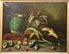 Old Master Still Life of Seafood O/C