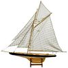 Large Model Wood & Cloth Sailboat