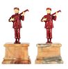 Pair of Art Deco Bookends of Musicians