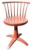 Spindle Back Swivel Chair