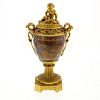 A good ormolu-mounted Blue John cassolet or urn and cover Early 19th century, in the manner of Matth