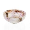 A Blue John shallow bowl or dish Of circular form with lilac and pale pink colouration, 94mm diamete