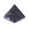 A Blue John pyramid.Treak Cliff Blue Vein With violet and lilac variegation, 57mm square x 57mm high