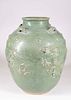 Chinese Celadon-Glazed 'Dragon' Vase