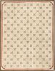 EARLY AMERICAN TUFTED RUG. 15 ft 4 in x 11 ft 10 in (4.67 m x 3.61 m).