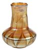Tiffany Gold Favrile Art Glass Bud Vase