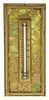 Tiffany Studios Glass and Bronze Thermometer