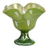 Steuben Green Aurene Art Glass Vase