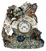Keller & Guerin Faience Pottery Mantel Clock