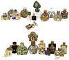 21 Assorted Small Filigree and Jeweled Perfumes