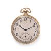 WALTHAM, GOLD-FILLED OPEN FACE POCKET WATCH WITH FOB CHAIN AND KNIFE