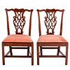 Pair of American Chippendale Mahogany Side Chair