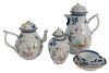 Twenty-Six Piece Lot of Chinese Export and related pieces, to include tea set, bowl, cups, etc., teapot 8 1/2 inches. Provenance: From a Newport, Rhod