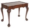 Irion Company Goddard Style Custom Mahogany Tea Table, with shaped top on cabriole legs ending in open talon claw feet, height 26 1/2 inches, top 20" 