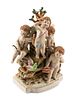 A German Porcelain Figural Group
Height 13 x width 9 1/2 x depth 7 inches.