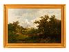 Emile Keymeulen
(Belgian, 1840-1882)
Landscape with Shepherd and His Flock, 1880