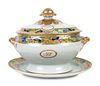 A Chinese Export Porcelain Tureen and Tray