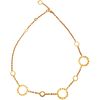 CHOKER WITH MOTHER OF PEARL IN 18K YELLOW GOLD, BVLGARI, BVLGARI BVLGARI COLLECTION Weight: 34.0 g. Length: 18.8" (48.0 cm)