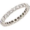 ETERNITY RING WITH DIAMONDS IN PLATINUM with 24 brilliant cut diamonds ~1.44 ct. Weight: 3.4 g. Size: 6 ½