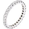 ETERNITY RING WITH DIAMONDS IN PLATINUM with 28 brilliant cut diamonds ~0.84 ct. Weight: 2.9 g. Size: 6