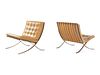 Ludwig Mies van der Rohe
(German-American, 1886-1969)
Pair of Barcelona Lounge Chairs, Knoll International, USA