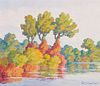 Birger Sandzén  Autumn Harmony (Smoky Hill River, Kansas)