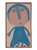 Mose Tolliver(American, 1919-2006)Female Figure Blue