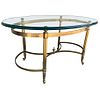 LaBarge Brass and Glass Coffee Table made in Italy