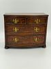 English Miniature Mahogany Bowfront Chest of Drawers, c.1800