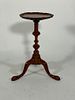 American Queen Anne Mahogany Candlestand, 18thc.