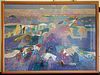 Extra Large Watercolor by Keith Finch 1919-1993 Signed