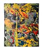 Large Oil & Enamel Painting by Dan R. Thornhill S-DT2,