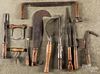 Group of wood handled iron tools