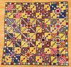 Pieced youth quilt top, late 19th c.