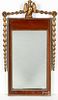 Federal style mahogany and giltwood mirror
