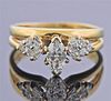 14K Gold Diamond Engagement Bridal Ring