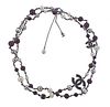 Chanel CC Enamel Pearl Beaded Station Long Necklace 