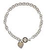 Tiffany &amp; Co Silver Heart Tag Toggle Necklace