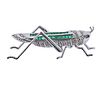 14K Gold Diamond Emerald Locust Grasshopper Brooch Pin