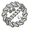 Mitchell Peck Silver 18k Gold Iolite Necklace Bracelet Earrings Brooch Suite