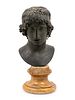 A Continental Bronze Head of Alexander After the Roman Antique