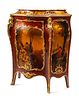 A Louis XV Style Vernis Martin Marble-Top Cabinet